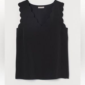 H&M Scalloped Edge Blouse